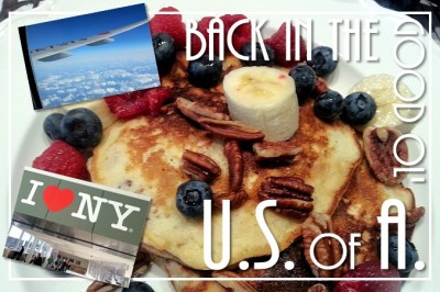 BackInTheUSofA-ChuckPancakesPostcardFRONT (Foto Flip Friday –  November Theme:  “Travel Eats” (Week 1))