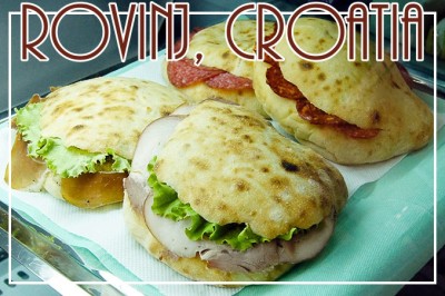 BillFourLetterNerdRovinjCroatiaPostcardFRONT (Foto Flip Friday –  November Theme:  “Travel Eats” (Week 3))