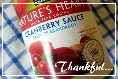 CranberrySauceThankfulPostcardFRONT (Foto Flip Friday –  November Theme:  “Travel Eats” (Week 4))