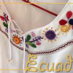 06EcuadorEmbroideredBlouse-Postcard-FRONT (Foto Flip Friday –  March Theme:  “WHITE” (Week 1))
