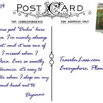 08DulceGatita-Postcard-BACK (Foto Flip Friday –  March Theme:  “WHITE” (Week 1))