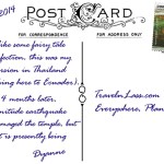 09ThailandWhiteTemple-Postcard-BACK (Foto Flip Friday –  March Theme:  “WHITE” (Week 4))