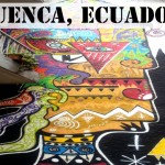 CuencaColorfulAbstractManFacePostcardFRONT (Foto Flip Friday –  May Theme:  “Cuenca Street Art” (Week 1))