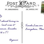 CuencaStreetArt02-SuitsMeToaTPostcardBACK (Foto Flip Friday –  May Theme:  “Cuenca Street Art” (Week 1))