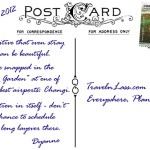 SingaporeButterflyGardenPostcardBACK (Foto Flip Friday –  April Theme:  “BLOOMS” (Week 4))