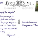 LaDiaDeDosNochesBaileysBeadsPostcardBACK (Foto Flip Friday –  June Theme:  “Red” (Week 1))