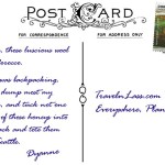 MoroccoRedRugsPostcardBACK (Foto Flip Friday –  June Theme:  “Red” (Week 1))