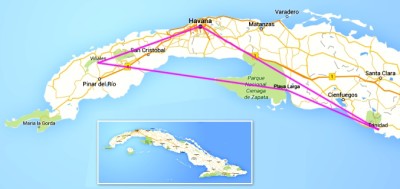 CubaItineraryMap (Prepping for Cuba: Part II)