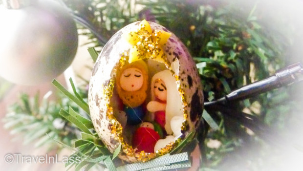 Quail egg Miniature Nativity