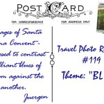 07Juergen-Dare2GoPostcardBACK (Travel Photo Roulette #119:  BLUE (And the winner is…))