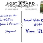 10BoomeresquePostcardBACK (Travel Photo Roulette #119:  BLUE (And the winner is…))