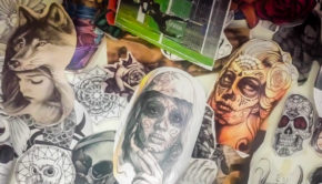 Nope, I did NOT ink a skull tattoo on my chest!