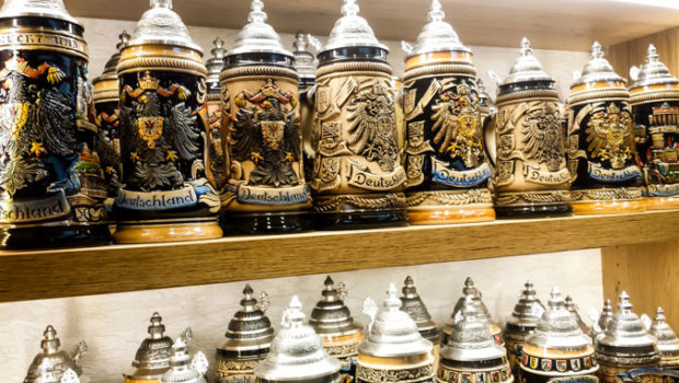 German beer steins, Munich, Germany