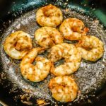 Sizzling spicey shrimp (Shrimp Cups With Chunky Avocado Salsa)