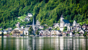 The fairytale village of Hallstatt, Austria