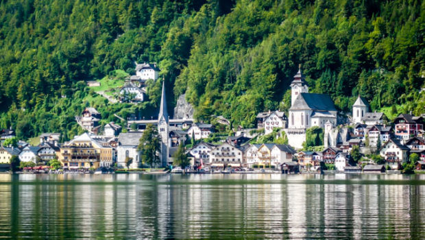 The fairytale village of Hallstatt, Austria