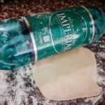 A full bottle of water (or wine) makes a fine rolling pin. (Fresh Raspberry Tarts)