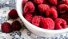 Fresh raspberries