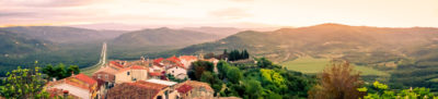 Motovun, Croatia panorama (Skipping Through the Balkans: #4 Croatia – Motovun)