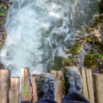 Yet another pic of my scruffy “toes-in-situ”. (Skipping Through the Balkans: #4 Croatia – Plitvice)