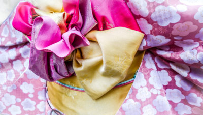 Colorful silk Obi of a Japanese Geisha (JAPAN: A 15 Day Adventure in the Land of the Rising Sun)