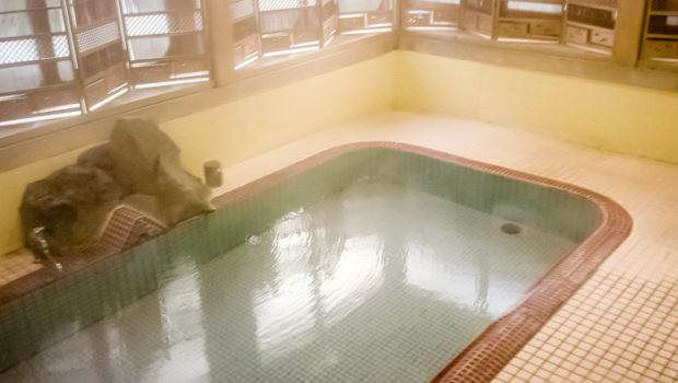 I had the steamy onsen all to myself!