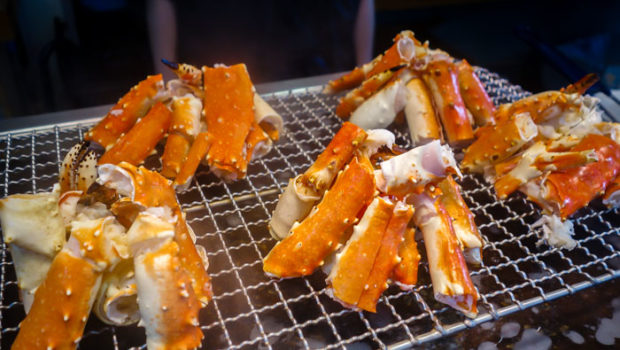 Grilled Spider Crab legs