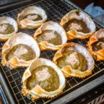 Crab “bowls” filled with…??? (Japan Adventures: Tokyo – Tsukiji Fish Market)