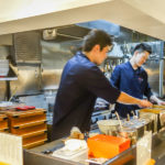 Just two chefs carefully serving the ramen goodness. (Japan Adventures: Tokyo – (Michelin Star) Tsuta Ramen)