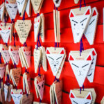 Foxes are said to be the messenger’s of “Inari” the Shinto god of rice… (Japan Adventures: Kyoto (the Fab and the Meh))