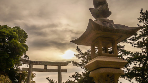 Dusk on Miyajima Island, Japan