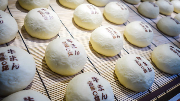 Traditional Japanese steamed buns