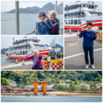 Making friends on the ferry to Miyajima Island (Japan Adventures: Hiroshima and Miyajima)