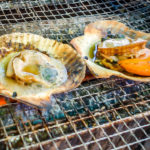 Succulent grilled scallops (Japan Adventures: Osaka Blossoms and Eats)