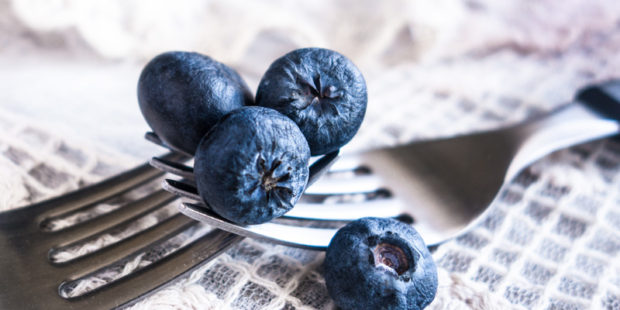 2 Forks and 4 Blueberries