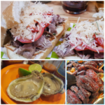 Lion Burger, Oysters and Sweet Potato collage (MEXICO Trifecta! (Chapter One: Mexico City))