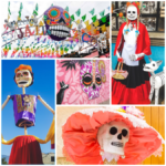 Oaxaca Day of the Dead Street Art Collage (Día de los Muertos in Oaxaca)