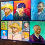 Van Gogh VIVO Collage of Self Portraits (Van Gogh VIVO! An Immersive Experience in Cuenca)