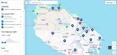 Accommodation Map Malta-900 (Anatomy of an Itinerary (a.k.a. My Next Adventure…))
