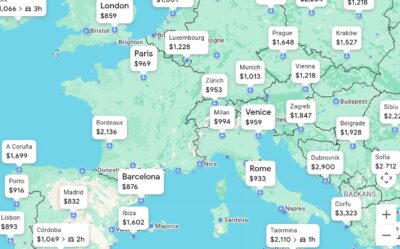 Google Flights Explore (Anatomy of an Itinerary (a.k.a. My Next Adventure…))