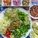 TL Burmese Lahpet Thoke salad with accompaniments (The Saga of a Burmese Salad…)