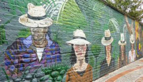 Strolling along the Rio Tomebamba in Cuenca, Ecuador