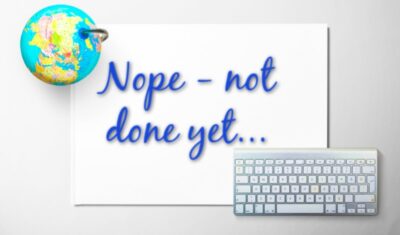 Feature Nope Not Done… (Just Slowing Down a Bit…)
